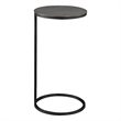 Uttermost Brunei Contemporary Metal and Aluminum Accent Table in Black/Silver