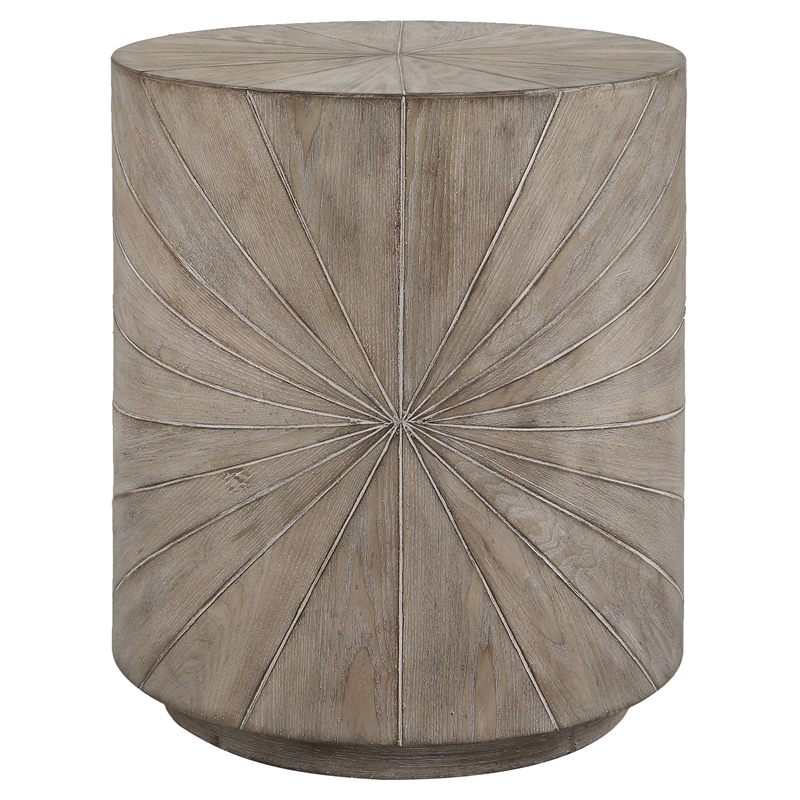 Uttermost Starshine Contemporary Firwood and MDF Side Table in Gray
