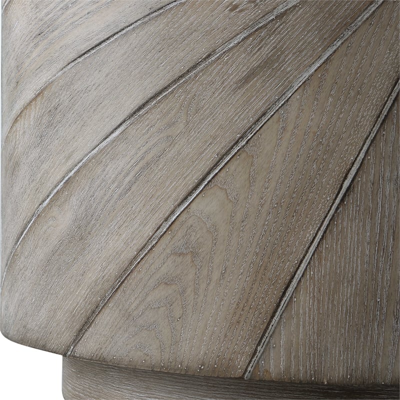 Uttermost Starshine Contemporary Firwood and MDF Side Table in Gray