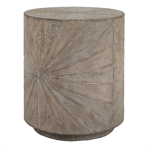 Uttermost Starshine Contemporary Firwood and MDF Side Table in Gray