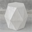 Uttermost Volker Contemporary Wood Geometric Accent Table in White