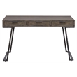 Uttermost Comrade Contemporary Wood and Metal Desk in Woodtone Gray