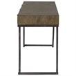 Uttermost Comrade Contemporary Wood and Metal Desk in Woodtone Gray