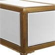 Uttermost Reflect Transitional Metal Glass and MDF Console Table in Gold