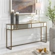 Uttermost Reflect Transitional Metal Glass and MDF Console Table in Gold