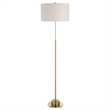 Uttermost Prominence Contemporary Metal and Fabric Floor Lamp in Brass/Gold