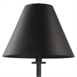 Uttermost Pilot Contemporary Metal and Marble Buffet Lamp in Black