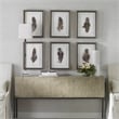 Uttermost Birds Of A Feather Plastic & Paper Prints in Brown/White (Set of 6)