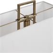 Uttermost Column Metal Steel and Marble Table Lamp in Brass/Gold/White