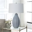 Uttermost Veston Farmhouse Steel and Ceramic Table Lamp in Blue