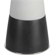 Uttermost Bandeau Contemporary Rice Stone and Resin Table Lamp in Black/White