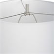 Uttermost Bandeau Contemporary Rice Stone and Resin Table Lamp in Black/White