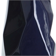 Uttermost Kavos Contemporary Ceramic Iron Fabric Geometric Table Lamp in Blue