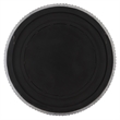 Uttermost Portside Round Farmhouse MDF and Fir Wood Mirror in Gray