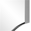 Uttermost Lennox Transitional Metal MDF and Glass Tall Mirror in Nickel/Silver