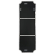 Uttermost Lennox Transitional Metal MDF and Glass Tall Mirror in Nickel/Silver