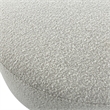 Uttermost Avila Contemporary Wood Foam and Fabric Ottoman in Gray/Woodtone