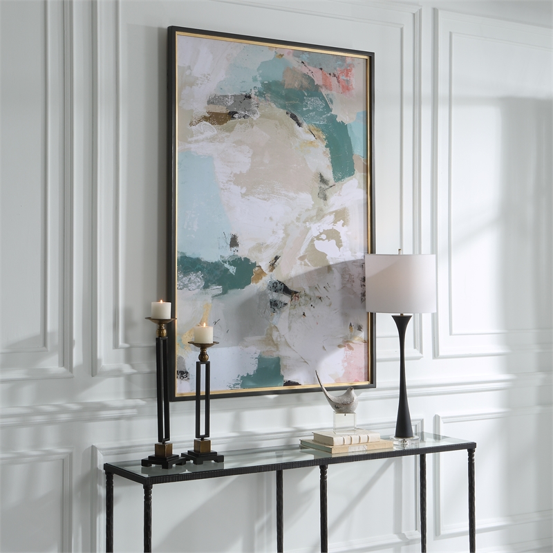 Uttermost Perfect Storm Pine Wood and Paper Print in Multi-Color