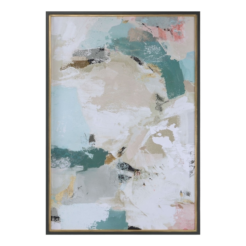 Uttermost Perfect Storm Pine Wood and Paper Print in Multi-Color