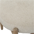 Uttermost Acrobat Wood and Fabric Small Bench in Off White/Oak