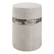 Uttermost Comanche Farmhouse Ceramic Garden Stool in Off White Finish