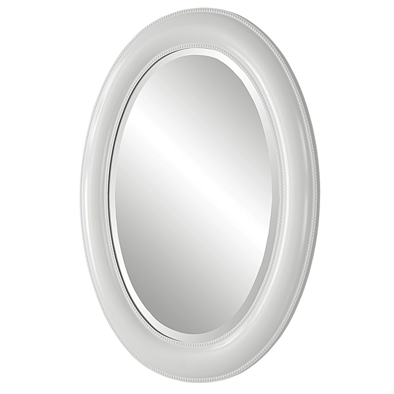 Uttermost Coastal Polystyrene Plastic and MDF Mirror in White