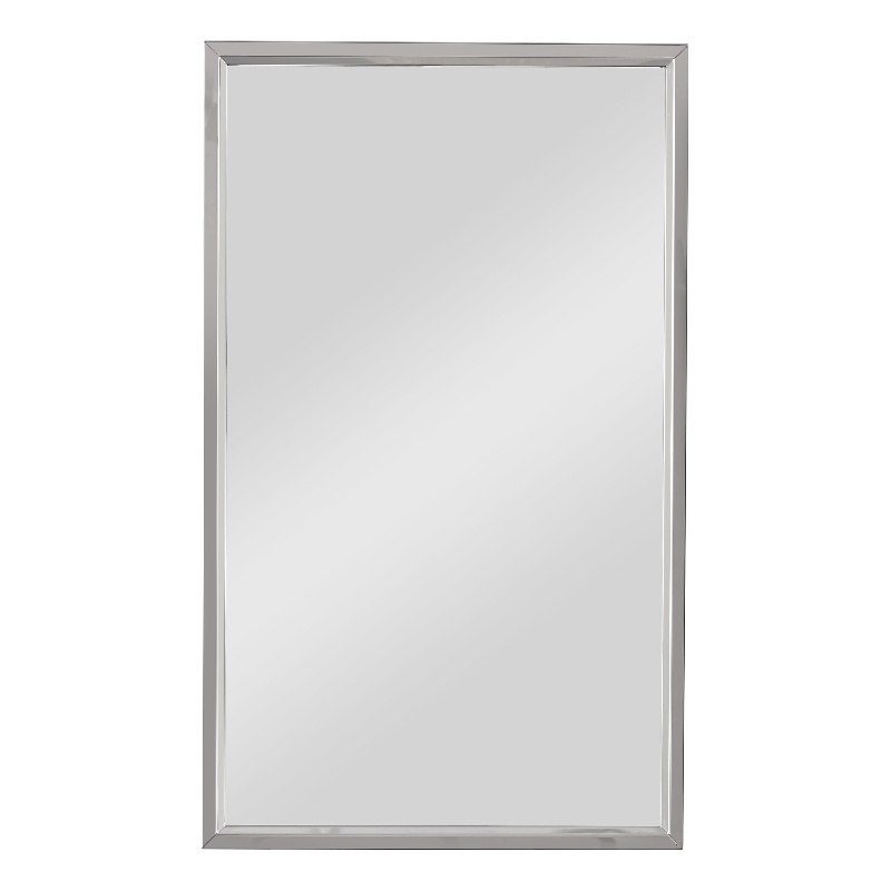 Uttermost Simple Design Contemporary Stainless Steel Mirror in Gray