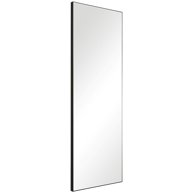Uttermost Contemporary Polystyrene Plastic and Paper Mirror in Black