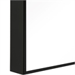 Uttermost Contemporary Polystyrene Plastic and Paper Mirror in Black