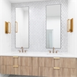 Uttermost Contemporary Polystyrene Plastic and Paper Mirror in Black