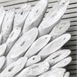 Uttermost Bahama Handcrafted Transitional Wood Wall Decor in White Washed