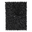 Uttermost Bahama Handcrafted Contemporary Wood Wall Decor in Rustic Black