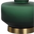 Uttermost Trentino 1-Light Glass & Fabric Table Lamp in White/Emerald Green