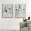 Uttermost Seabreeze Coastal Wood Canvas Fabric Prints in Blue/Gray (Set of 2)