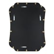 Uttermost Athena Curved Traditional Stainless Steel Mirror in Brushed Brass