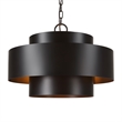 Uttermost Youngstown 4-Light Transitional Steel Metal Pendant in Dark Bronze