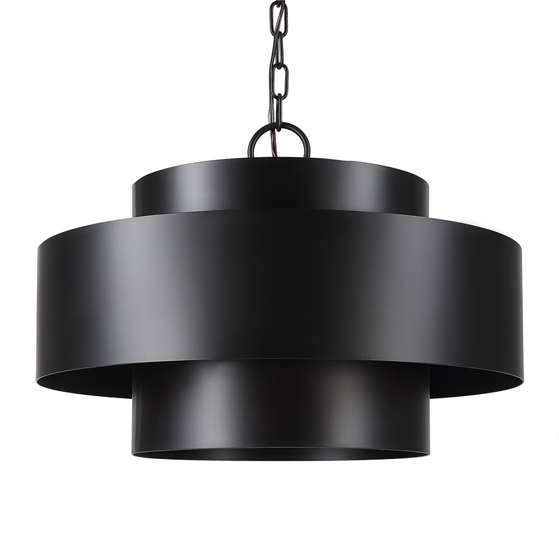 Uttermost Youngstown 4-Light Transitional Steel Metal Pendant in Dark Bronze