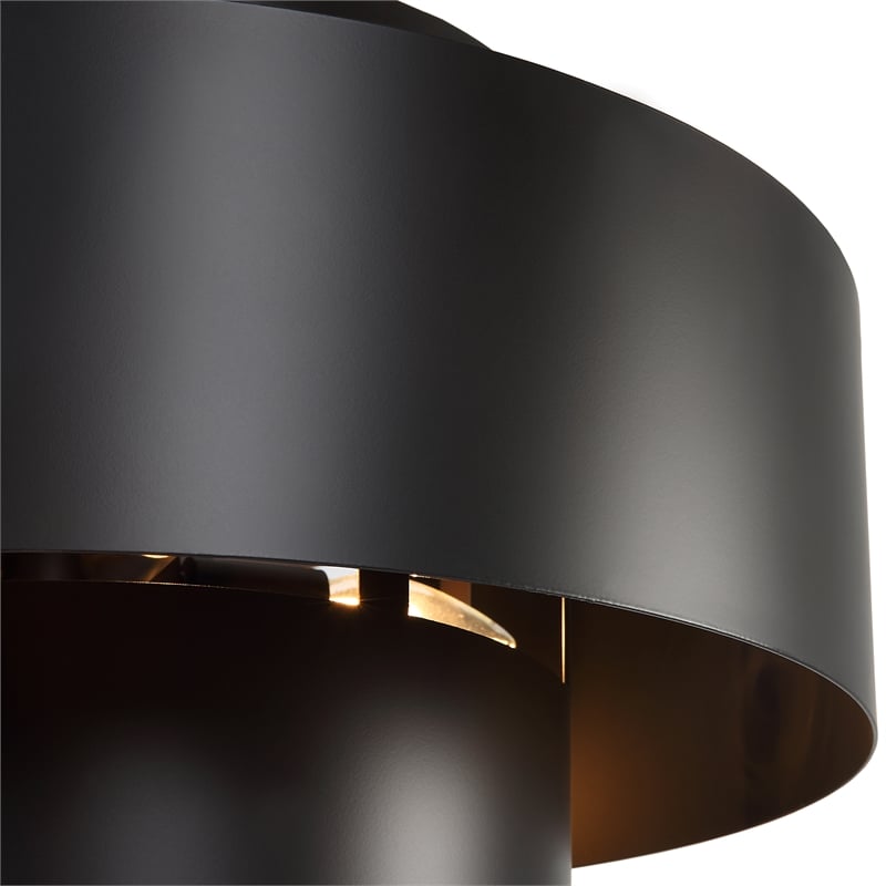 Uttermost Youngstown 4-Light Transitional Steel Metal Pendant in Dark Bronze