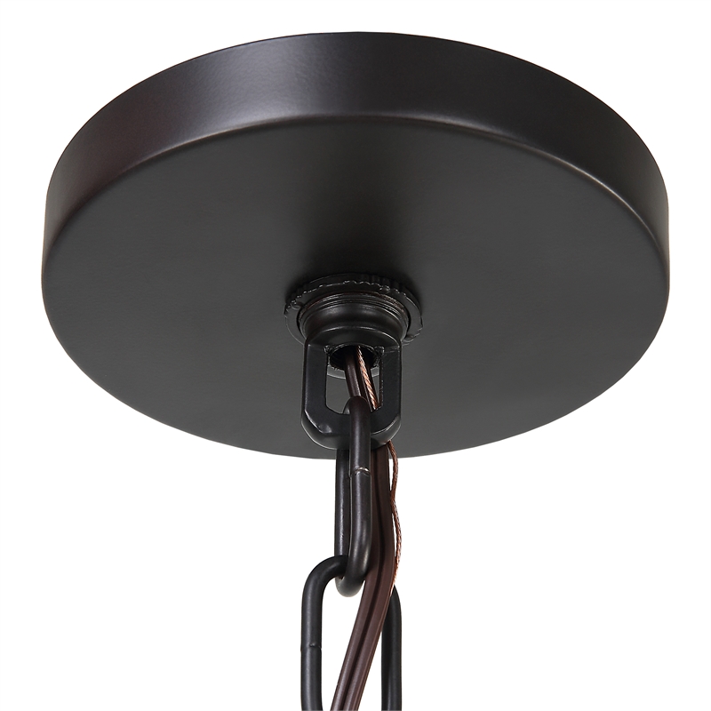Uttermost Youngstown 4-Light Transitional Steel Metal Pendant in Dark Bronze