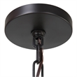 Uttermost Youngstown 4-Light Transitional Steel Metal Pendant in Dark Bronze
