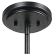 Uttermost Suva 4-Light Transitional Steel & Rattan Pendant in Matte Black