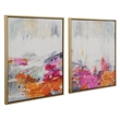Uttermost Color Theory Canvas Fabric Abstract Arts in Multi-Color (Set of 2)