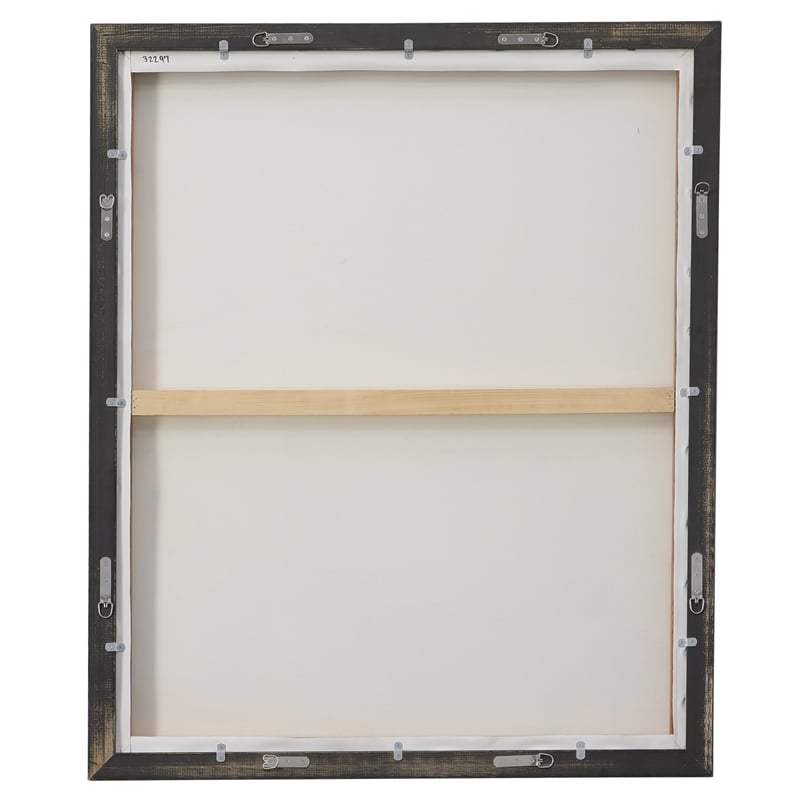 Uttermost Reawaken Modern Canvas Fabric Framed Abstract Art in Multi-Color
