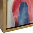 Uttermost Reawaken Modern Canvas Fabric Framed Abstract Art in Multi-Color
