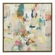 Uttermost Party Time Modern Canvas Fabric Framed Abstract Art in Multi-Color
