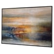 Uttermost Seafaring Dusk Coastal Canvas Fabric Abstract Art in Multi-Color