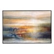 Uttermost Seafaring Dusk Coastal Canvas Fabric Abstract Art in Multi-Color
