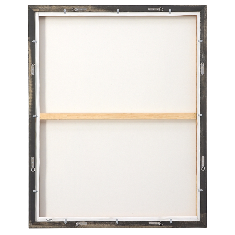 Uttermost Renewal Modern Canvas Fabric Framed Abstract Art in Multi-Color