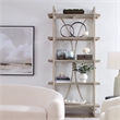 Uttermost Sway 5-Shelf Metal & Wood Etagere in Distressed Gray/Silver