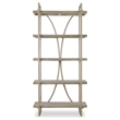 Uttermost Sway 5-Shelf Metal & Wood Etagere in Distressed Gray/Silver
